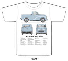 Morris Minor Pickup Series II 1954-56 T-shirt Front